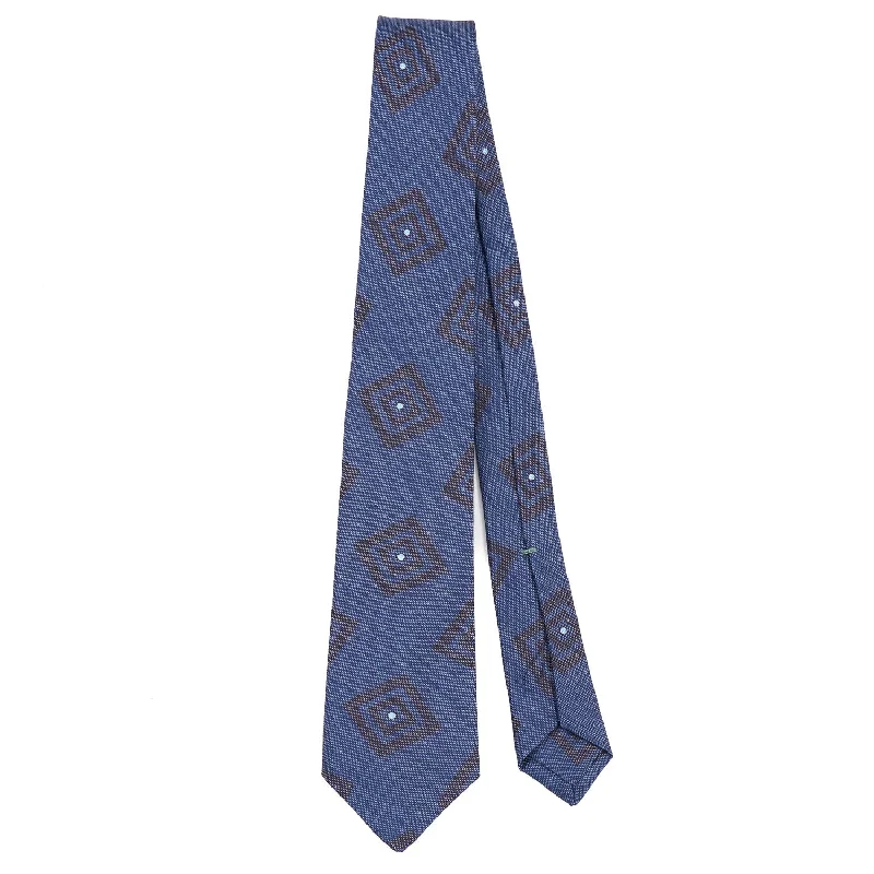 Luigi Borrelli Narrow Printed Silk Tie Monochromatic All