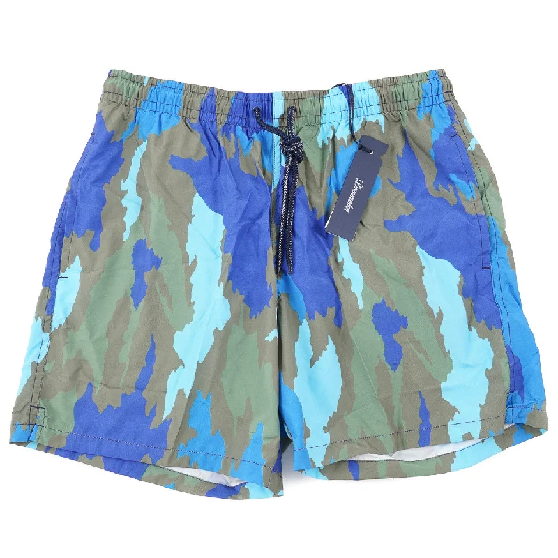 Drumohr Abstract Print Swim Trunks Refined Men's Velvet