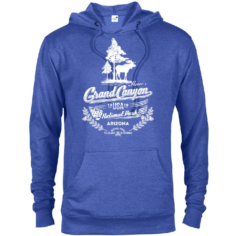 Grand Canyon National Park Moose Hoodie Minimalist Men's Casual 