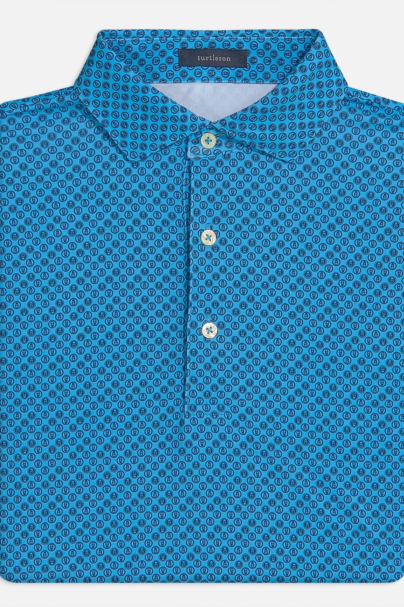 Turtleson Brew Polo - Luxe Blue/Navy Sporty Men's Athleisure 