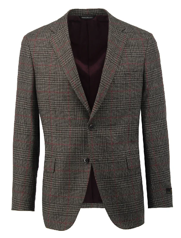 Olive Glen Plaid Sport Coat Gym