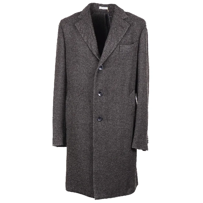 Boglioli Soft-Constructed Wool Overcoat Bold Men's Animal