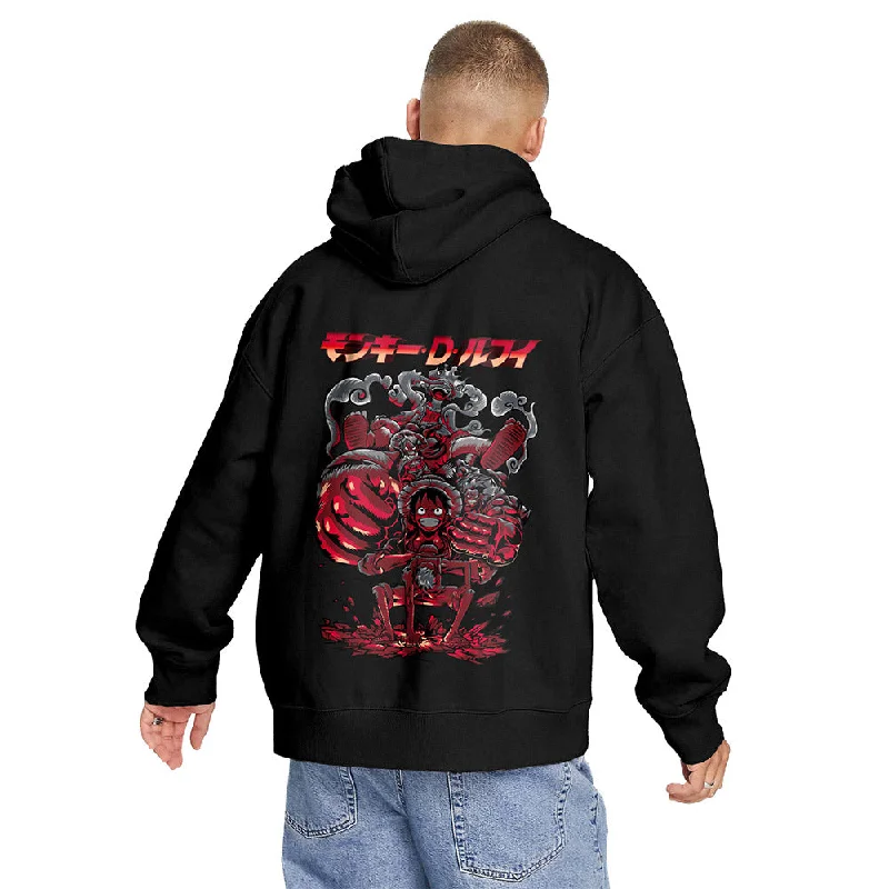 Luffy's Gears Hoodie ( Front & Back) Refined Men's Classic 