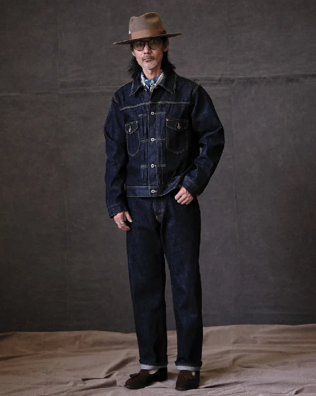 Type-II Raw Denim Redline Jacket Streetwear Style