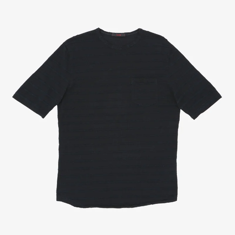 Textured T-Shirt Sharp Men's Italian