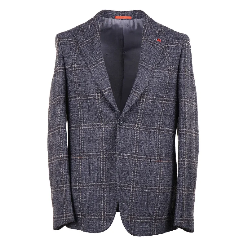 Isaia Slim-Fit Baby Llama Sport Coat Casual Men's Japanese 