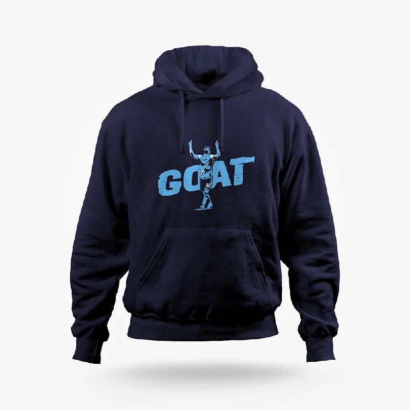 Messi: The GOAT Tribute | Navy Hoodie Earthy Men's Sustainable 