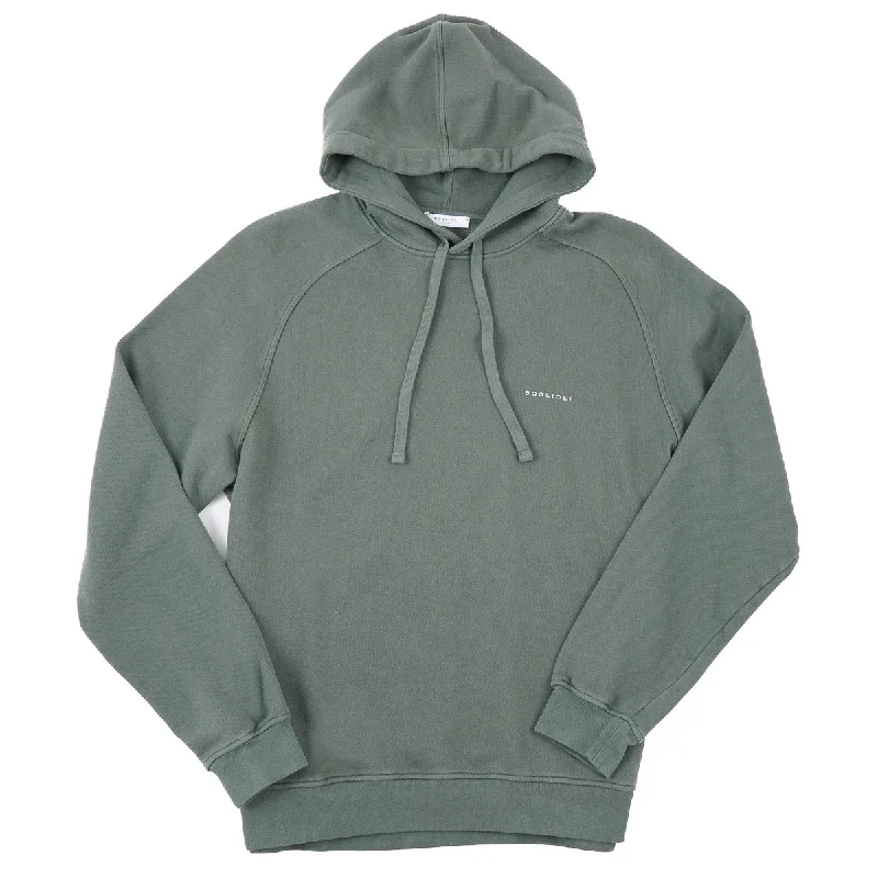 Boglioli Hooded Pullover Cotton Sweatshirt Cclassic Men's Tweed