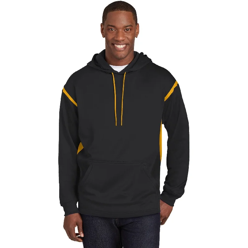 CLOSEOUT - Sport-Tek Tall Tech Fleece Colorblock Hooded Sweatshirt Gym