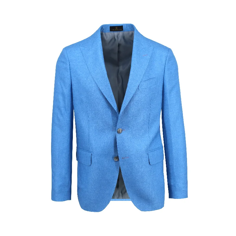 Aqua Silk and Cashmere Sport Coat Sporty Men's Tennis