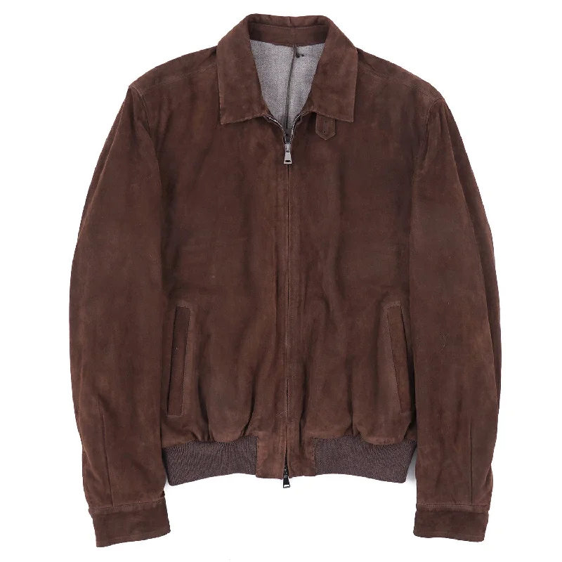 Rifugio Wool-Lined Suede Aviator Jacket Modern Men's 