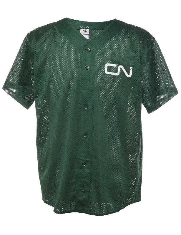 Augusta Mesh Dark Green Mesh Jersey - L Bold Men's Animal