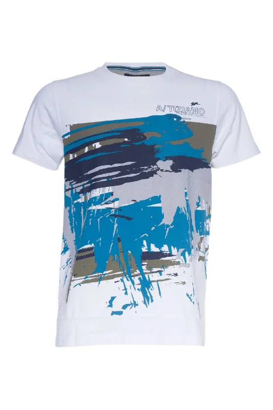 Garcia | Graphic Print Crew Sleek Men's Contemporary 