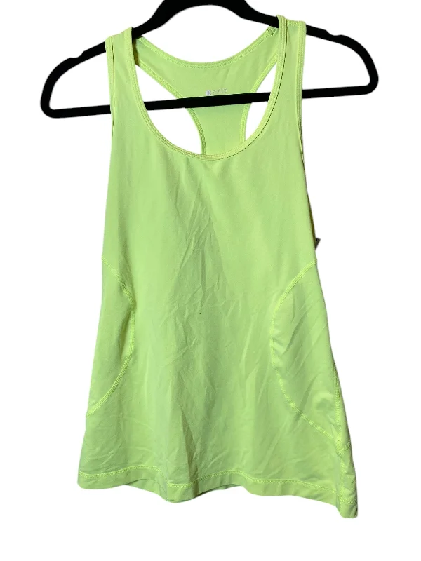 Athletic Tank Top By Zella In Chartreuse, Size: M Refined Men's Velvet