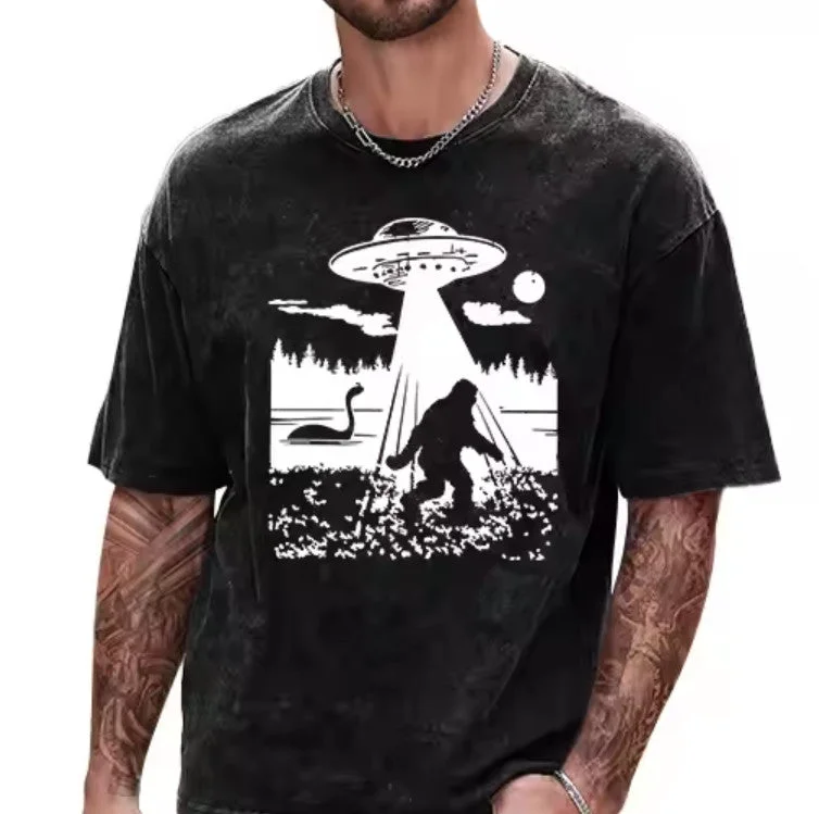 Abducting Sasquatch Shirt Dynamic Men's High