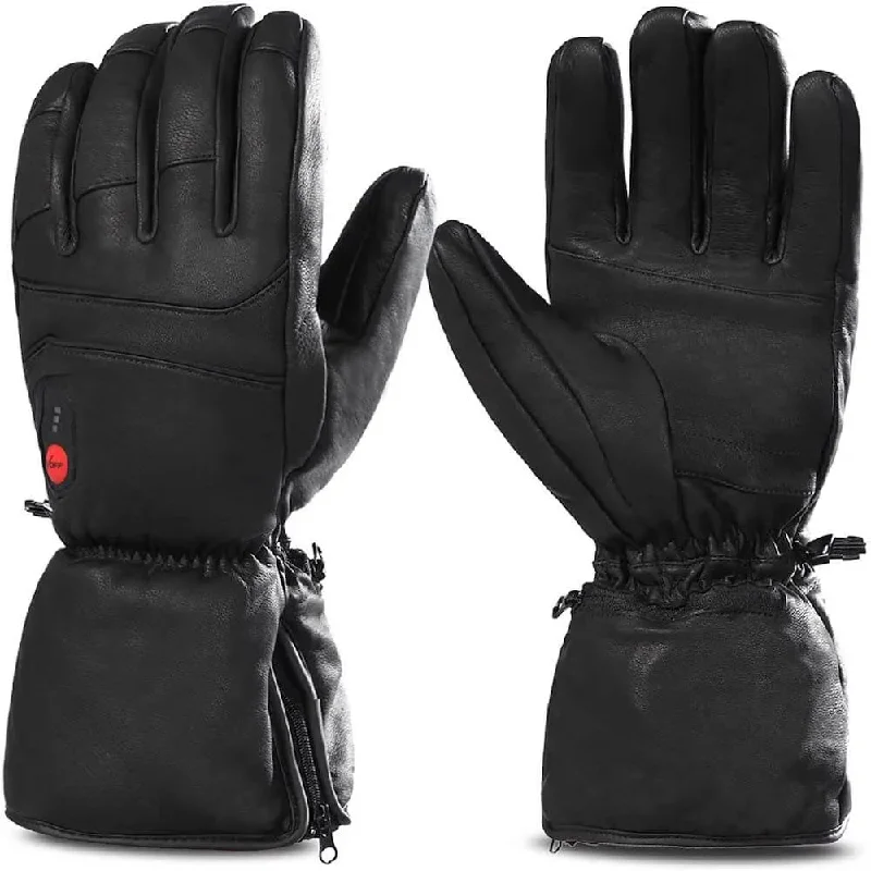 Savior Winter Heated Leather Gloves 7.4v Laid