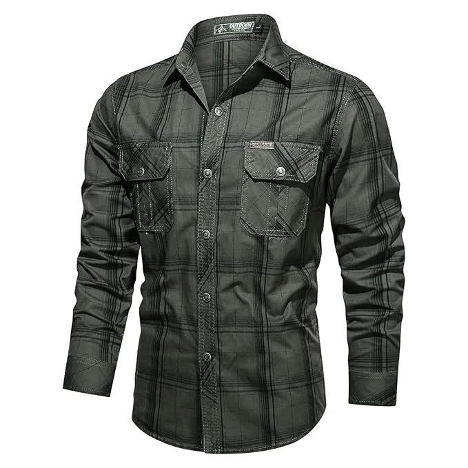 Men's Tactical Button Shirt Shirt Minimalist Men's Casual 