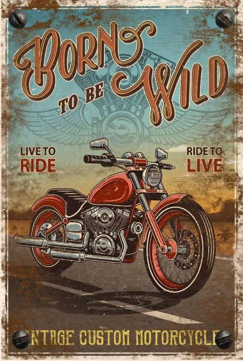 Tin - Born To Be Wild Classic Men's Pin