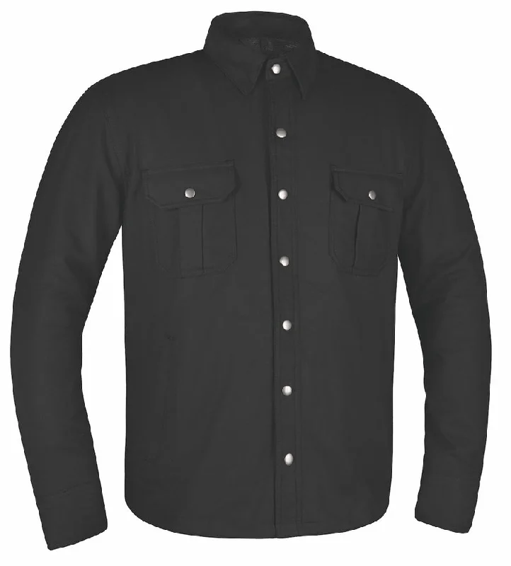 Men's Armored Denim Shirt Elegant Men's Cashmere