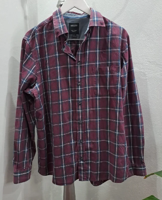 David Jones Check Shirt (Large) Rugged Men's Outdoor 