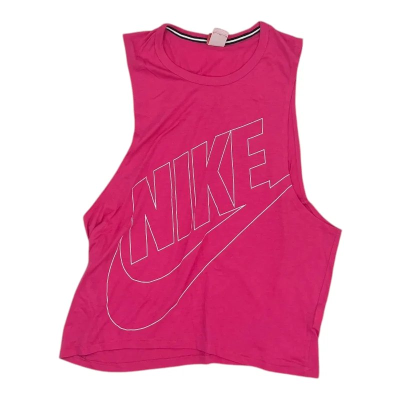 Athletic Tank Top By Nike In Pink, Size:M Dynamic Men's High