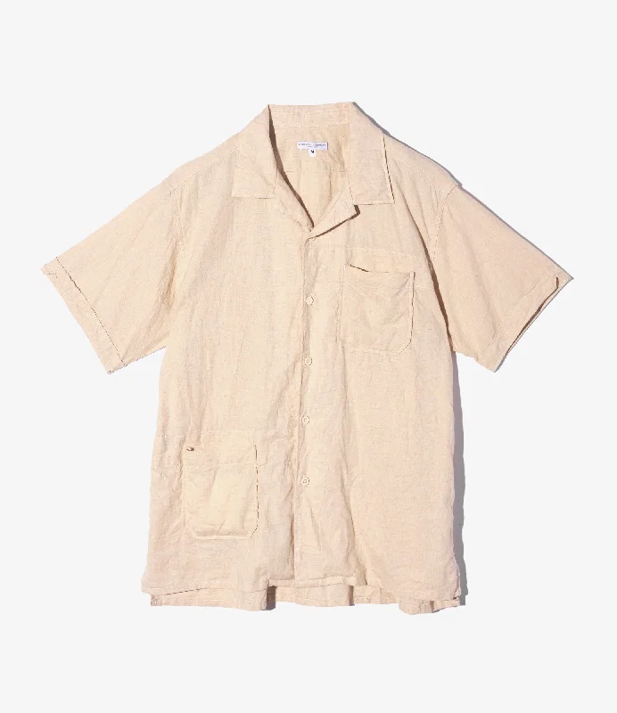 Engineered Garments Camp Shirt - Natural CL Sheeting Elegant Men's Formal 