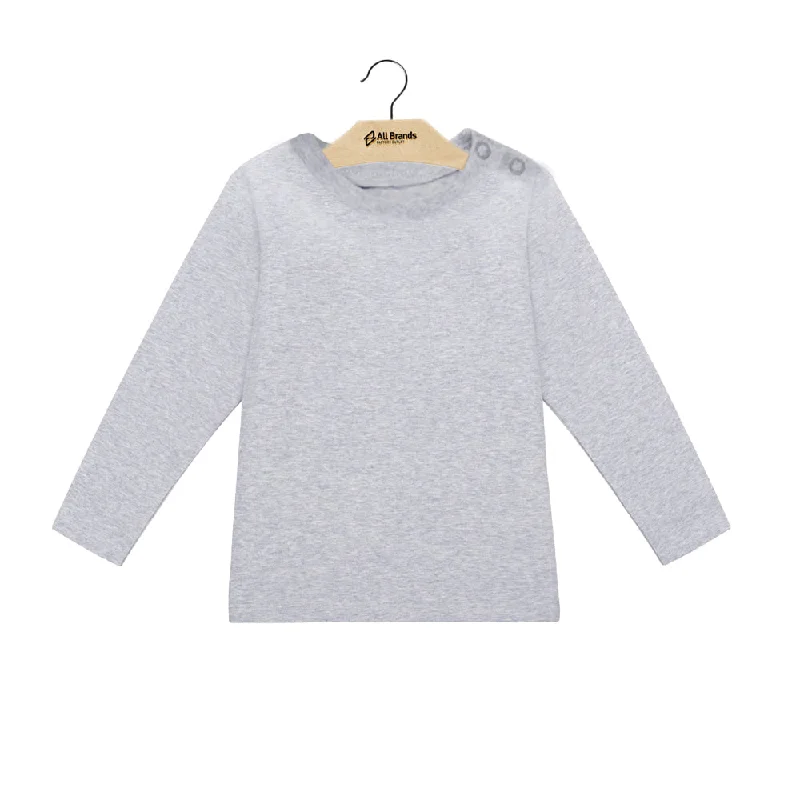 Kids Boy Solid Top,Light Grey Modern Men's Tech