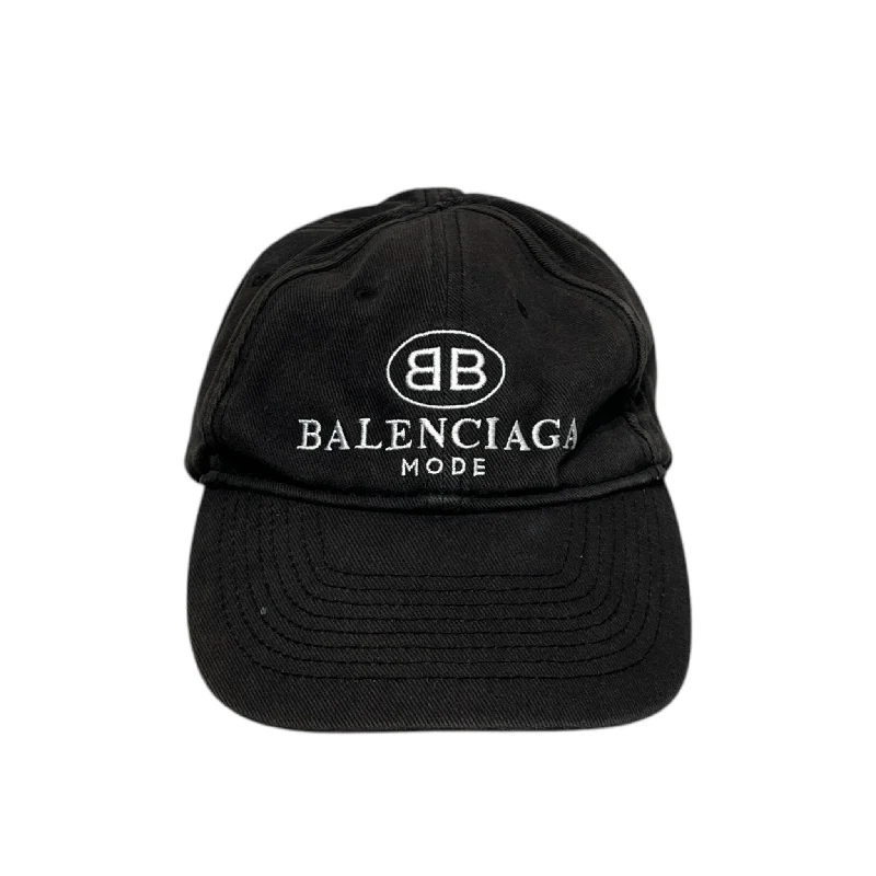 BALENCIAGA/Cap/L/Cotton/BLK/ British Gentleman Style