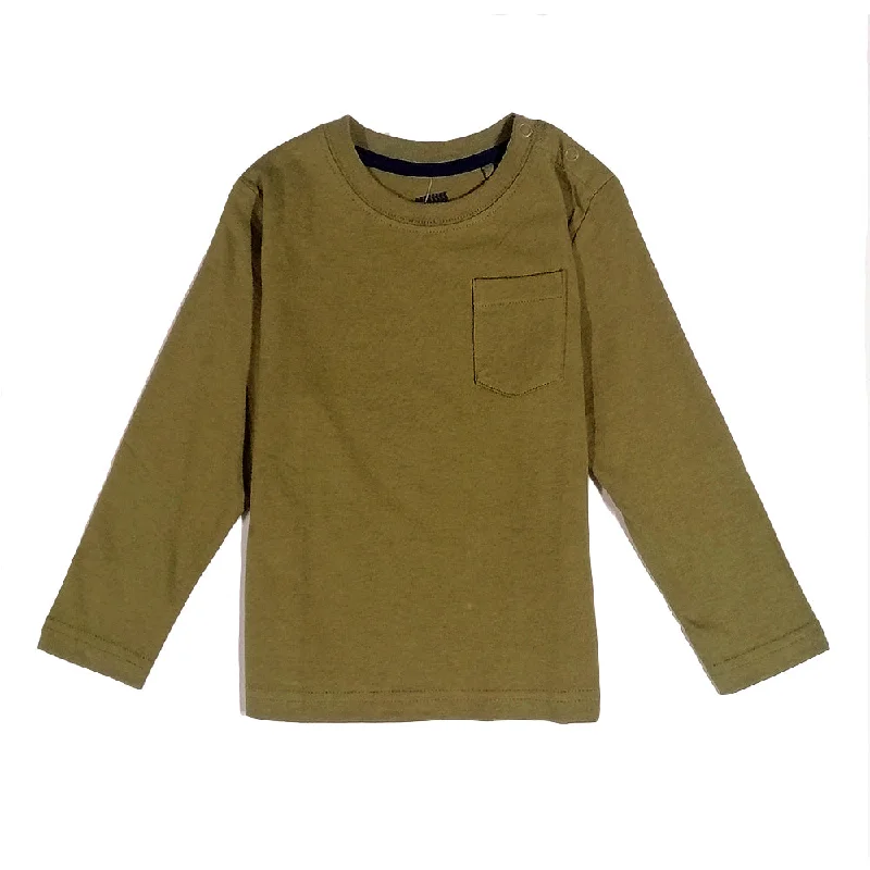 Kids Boy's Plain Top,Olive Cool Men's Skate