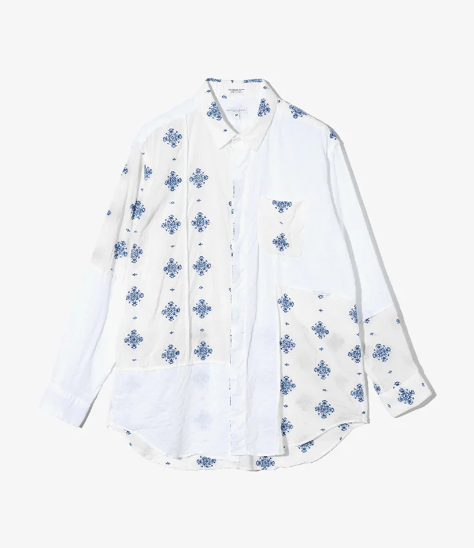 Engineered Garments Combo Short Collar Shirt - White CP Crest Embroidery
Sheeting Artistic Men's Avant